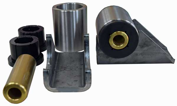 Heavy Duty Flush Mount Shackle Hanger Pair 3 1/2 Inch Overall Width For 3 Inch Wide Springs