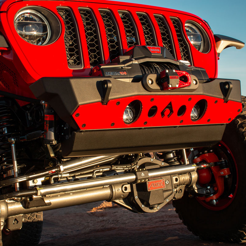 Nighthawk Front Bumper with Aluminum Skid for JK, JL, & JT