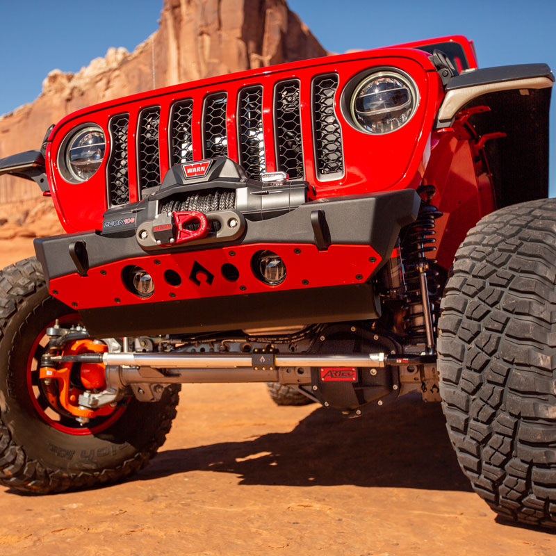 Nighthawk Front Bumper with Aluminum Skid for JK, JL, & JT