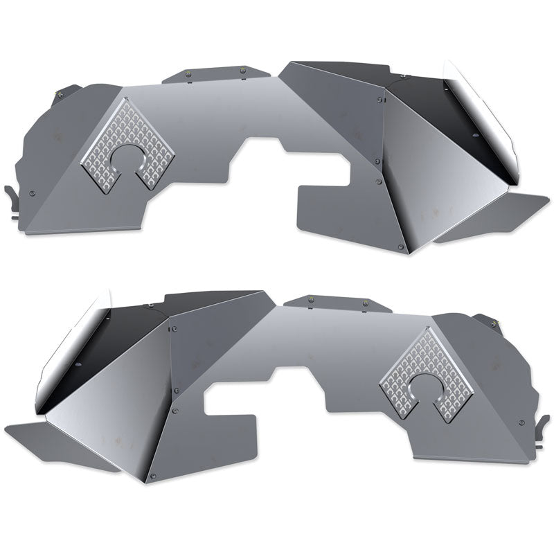 Artec JL/JT Front Inner Fenders for Falcon Shocks (Vented Aluminum, 2018+ Jeep Wrangler JL & Gladiator JT)