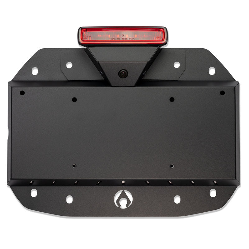 Artec JL Spare Tire Delete Kit (2018+ Wrangler JL/JLU) – License Plate Relocation | Black Powdercoat