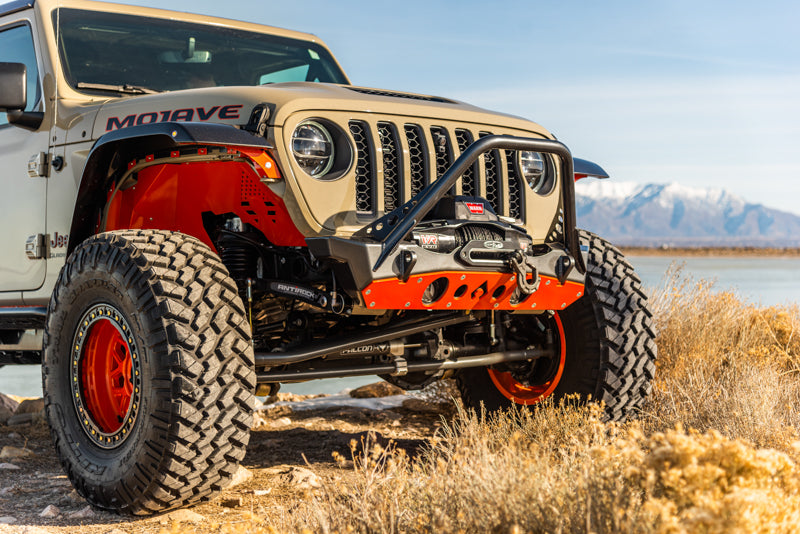 Nighthawk Stinger Front Bumper with Aluminum Skid for JK, JL, & JT