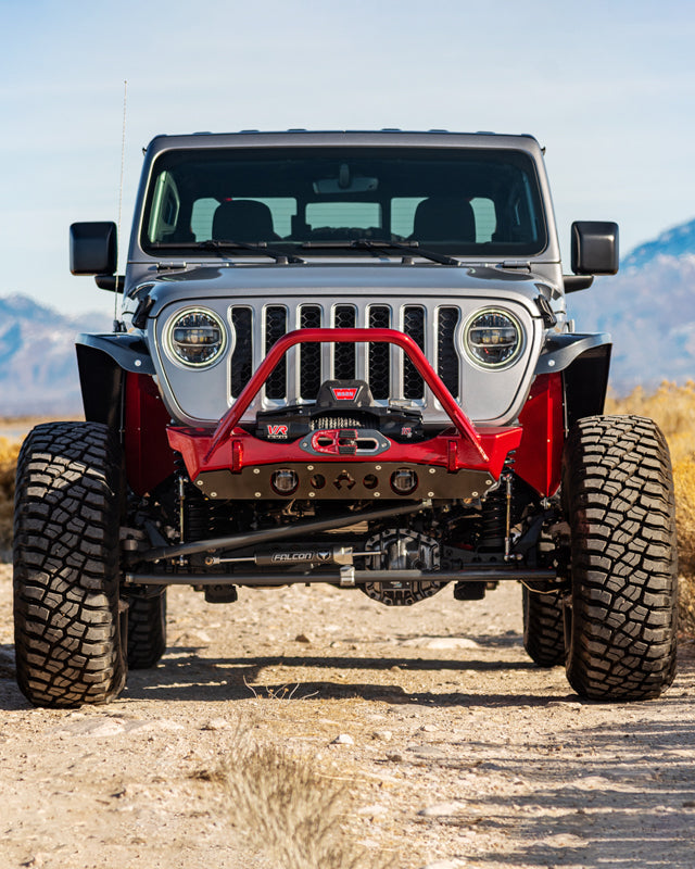 Nighthawk Stinger Front Bumper with Aluminum Skid for JK, JL, & JT