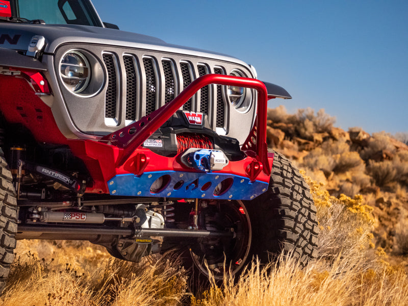 Nighthawk Stinger Front Bumper with Aluminum Skid for JK, JL, & JT