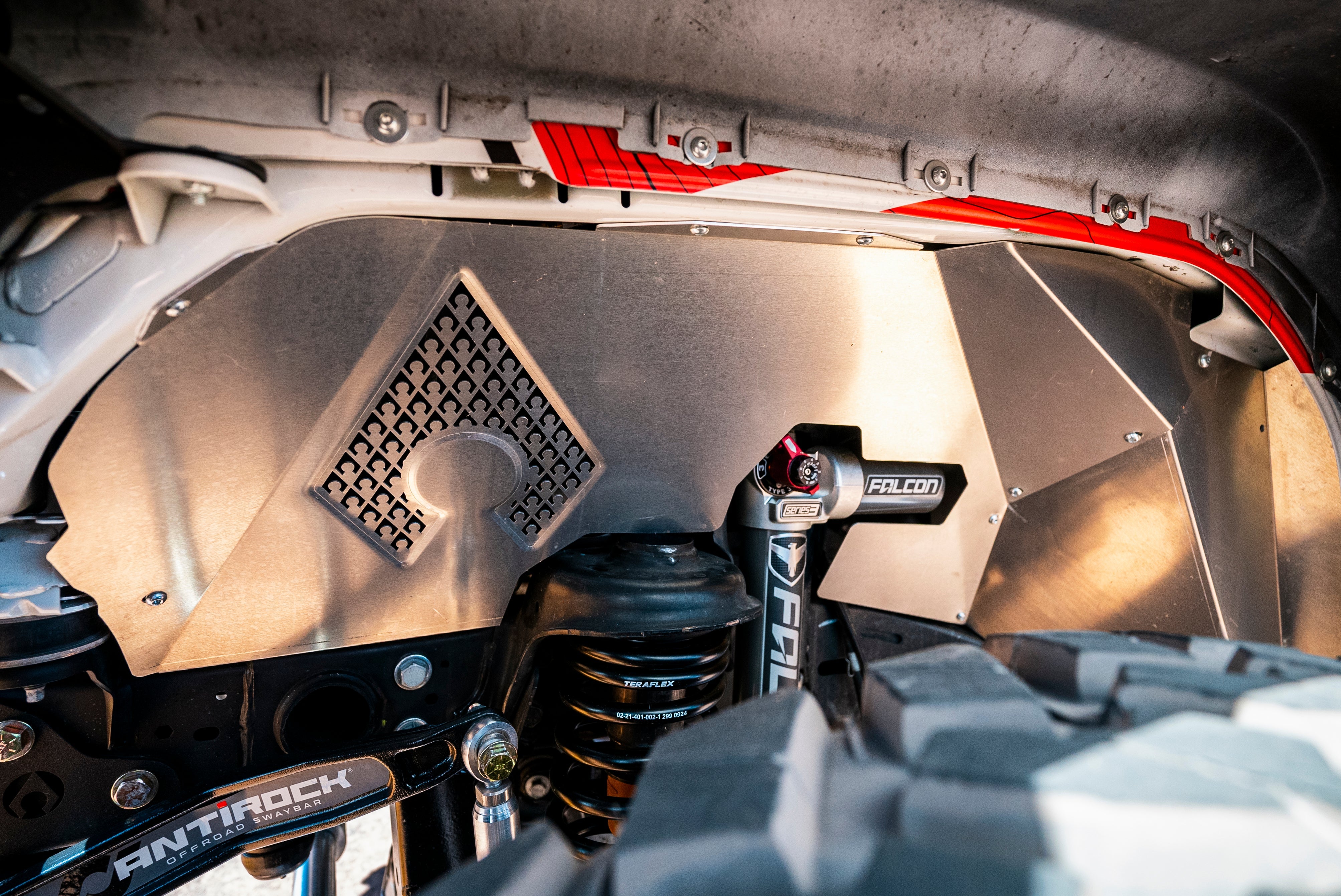 Artec JL/JT Front Inner Fenders for Falcon Shocks (Vented Aluminum, 2018+ Jeep Wrangler JL & Gladiator JT)