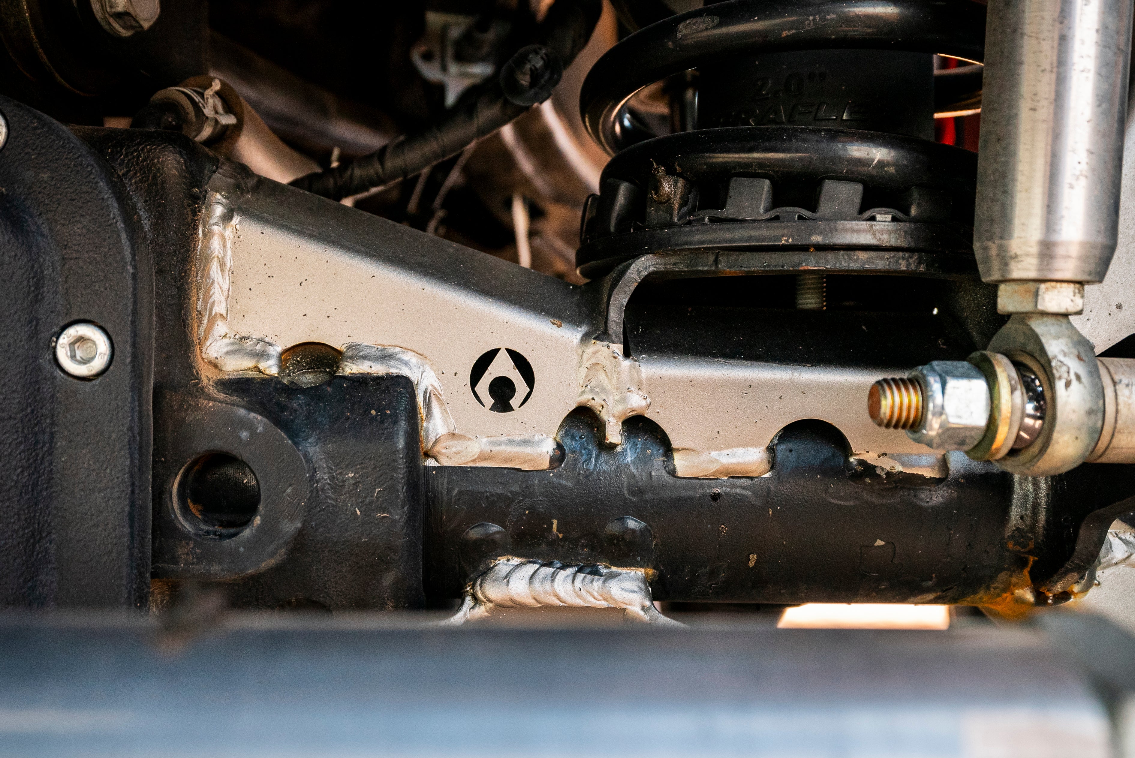 axle truss close up