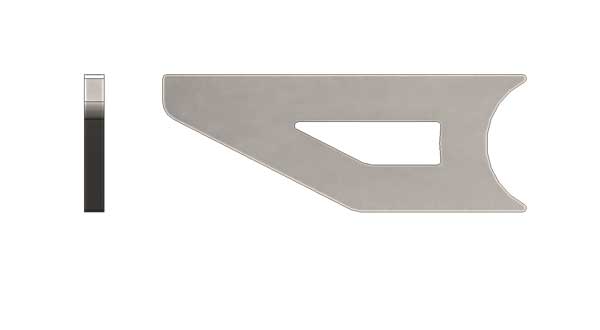 Tube chassis flat spot tab