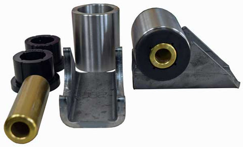 Heavy Duty Flush Mount Shackle Hanger Pair 3 1/4 Inch Overall Width For 2 3/4 Inch Wide Springs