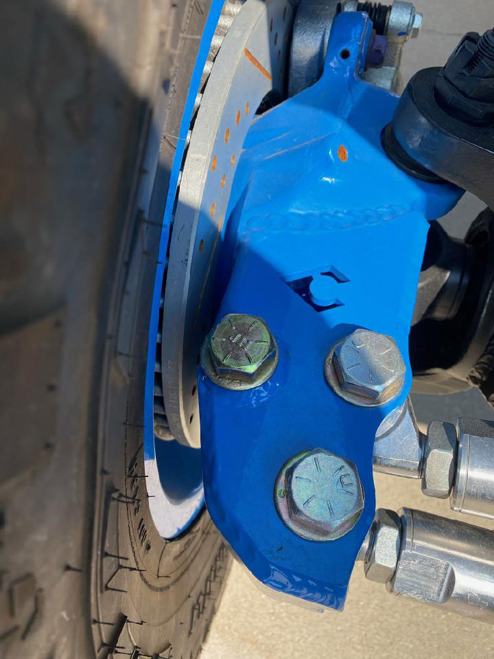 blue steering arm