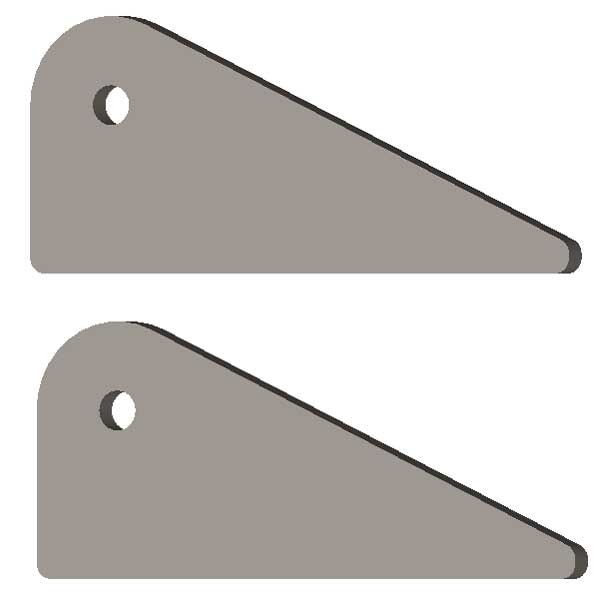 3/16" Thick Frame Tab Pair