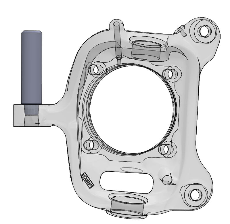 cad drawing steering knuckle