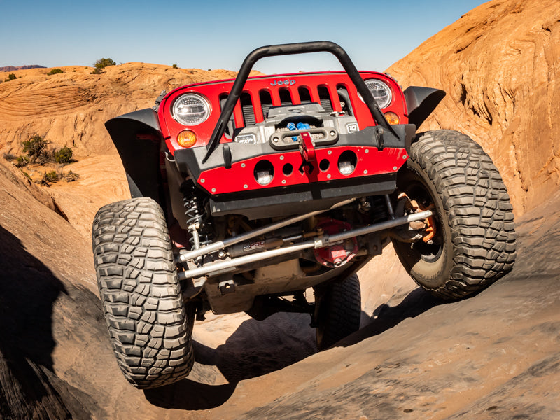 Nighthawk Stinger Front Bumper with Aluminum Skid for JK, JL, & JT